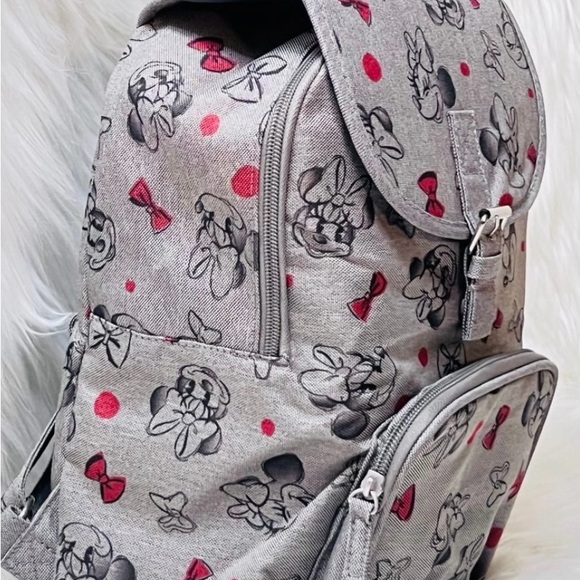 Minnie Backpack - Grey with bows and polka dots - Picture 3 of 6